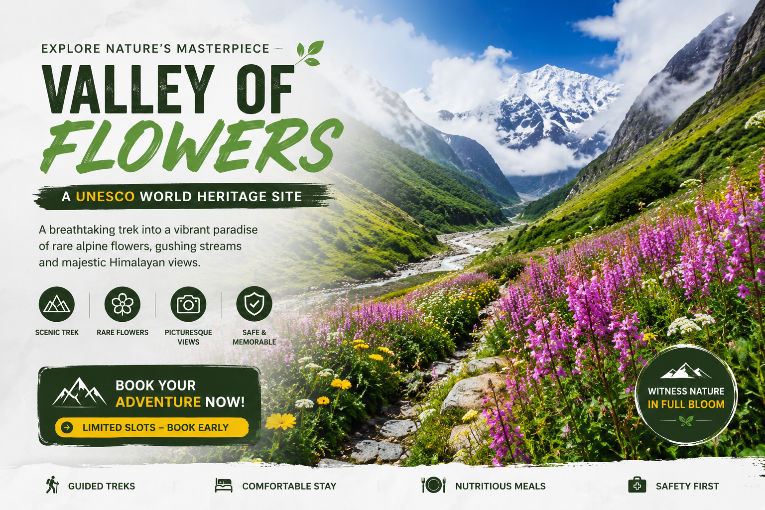Valley of Flowers trek cost
